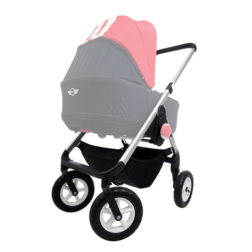 Châssis poussette canne Mini - Silver/White 