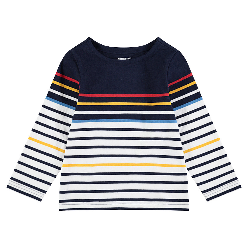 Marinière en jersey à rayures colorées 