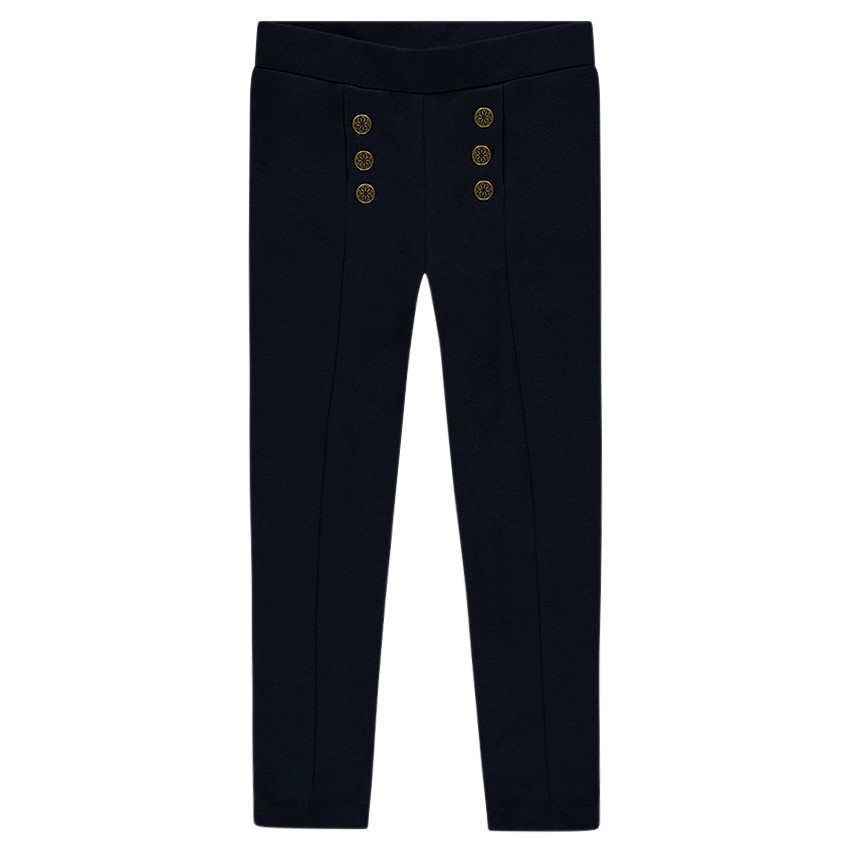 Legging en milano avec boutons fantaisie 