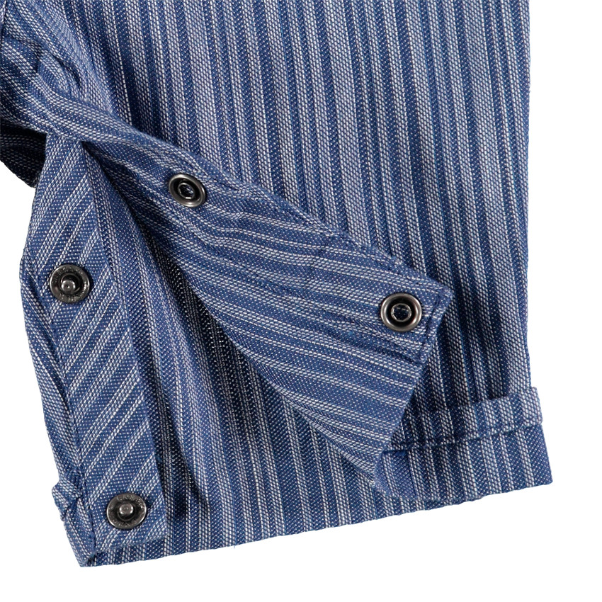 Salopette courtes à rayures jacquard avec soleil brodé 