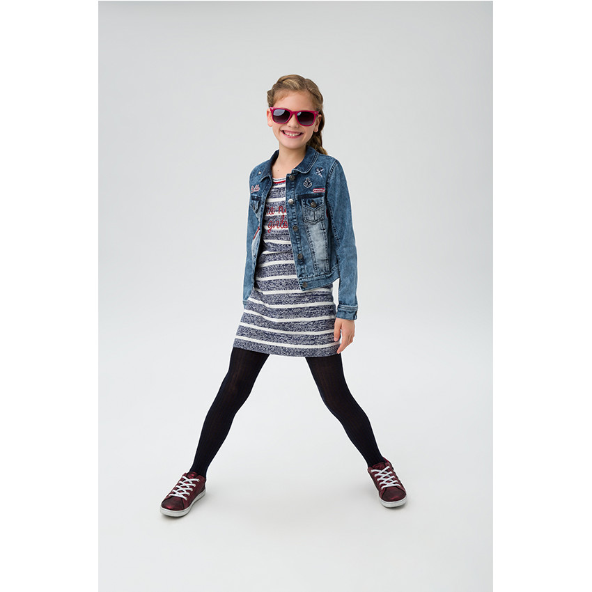 Lot de 2 collants épais à côtes 