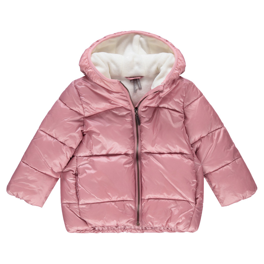 Doudoune matelassée à capuche avec doublure en micropolaire 