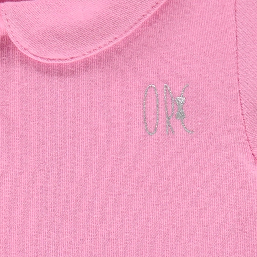 Body manches courtes uni col claudine  