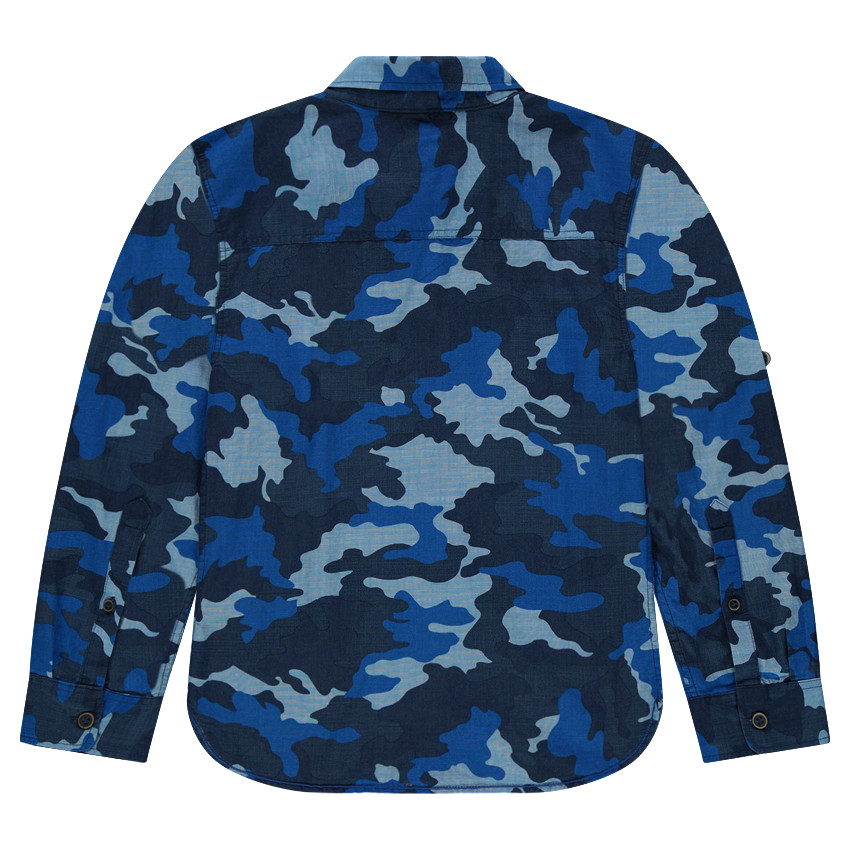 Junior - Chemise manches longues à motif army  