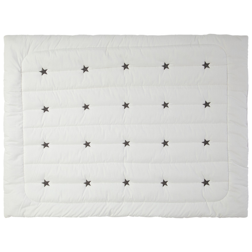 Tapis de parc matelassé à étoiles brodées 