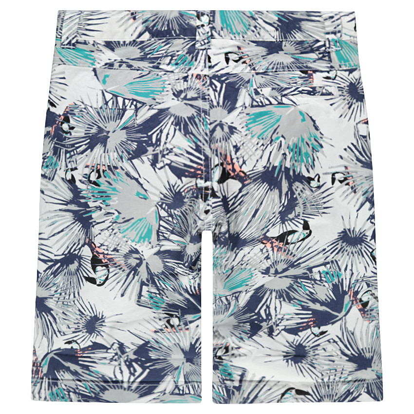 Junior - Bermuda en coton avec imprimé tropical 