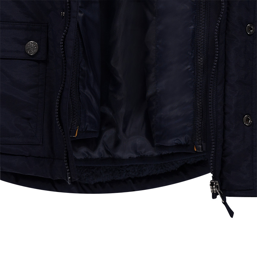 Parka 2 en 1 avec doudoune fine amovible sans manches 