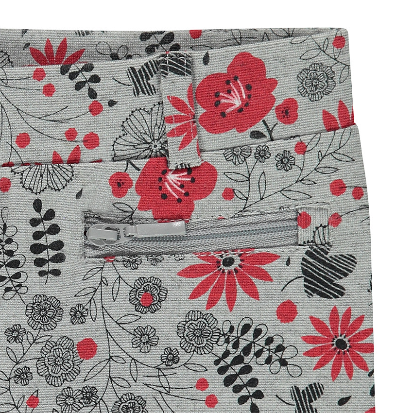 Jegging en milano imprimé fleurs all-over avec poches zippées 