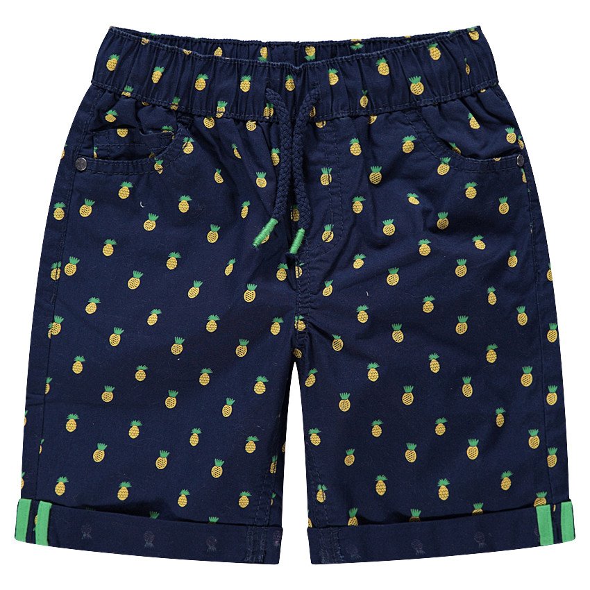 Short en coton avec imprimé ananas all-over 