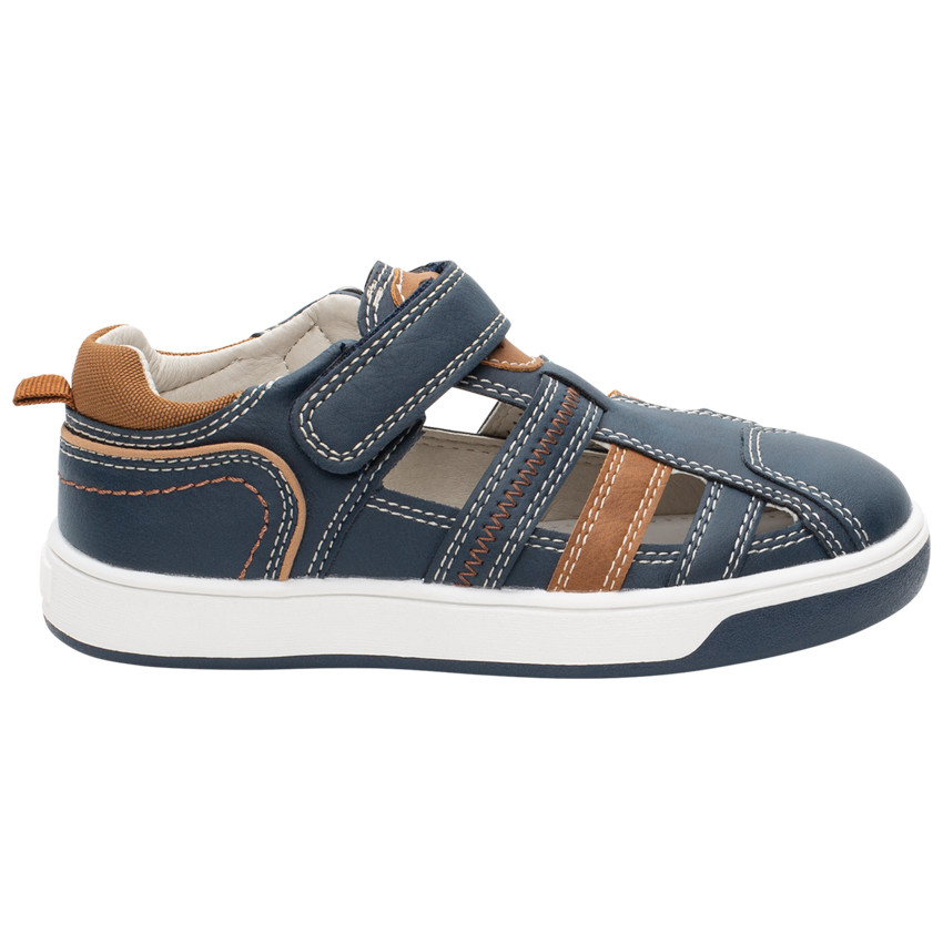 Nu-pieds à scratch touches de marron 