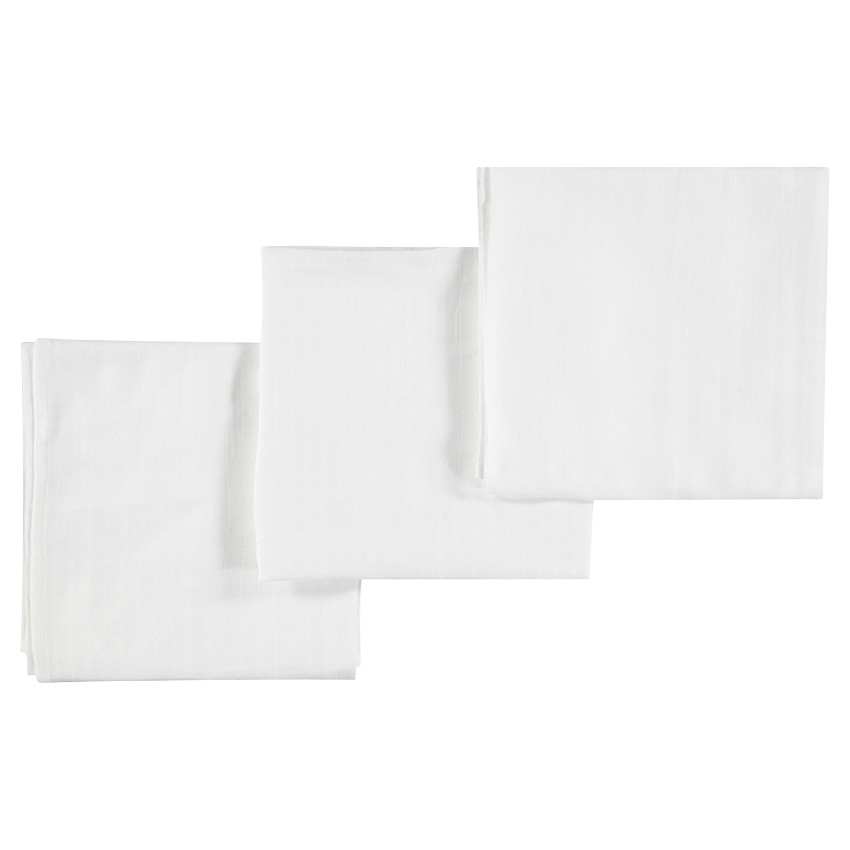 Set de 3 langes en coton 70 x 70 cm  