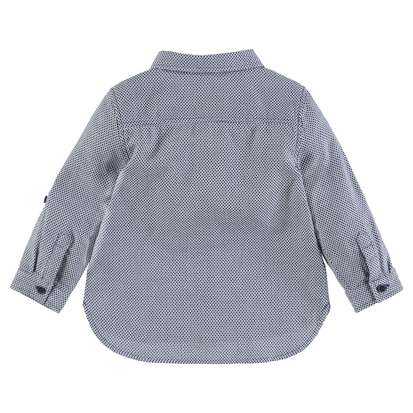 Chemise manches longues avec micro motif all-over 