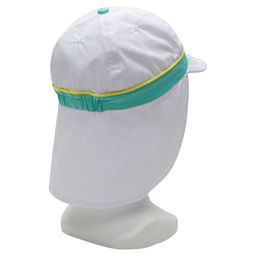 Casquette en twill avec protège nuque et print Smiley 