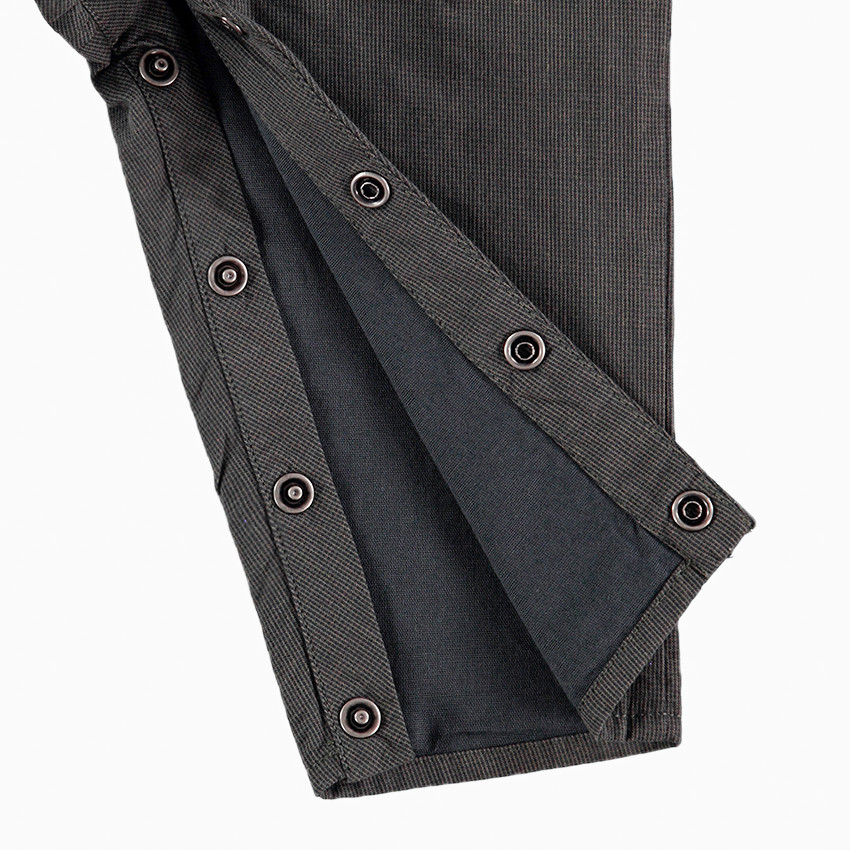 Ensemble salopette en coton fantaisie et tee-shirt imprimé pingouins 