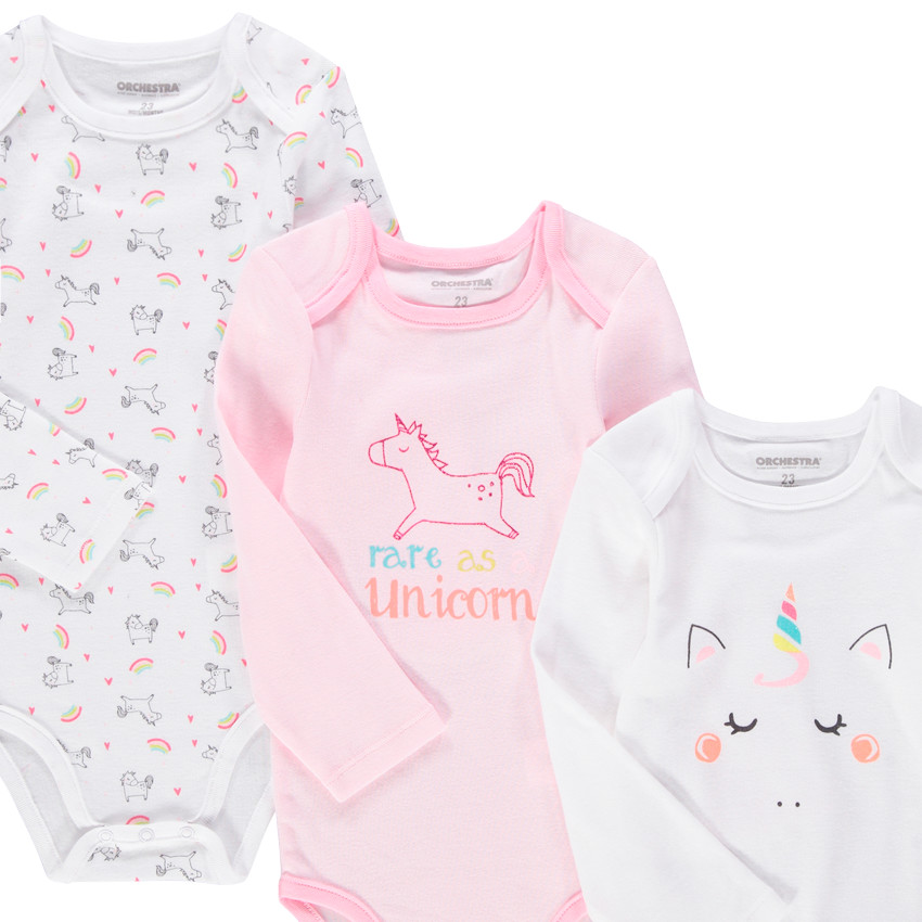 Lot de 7 bodies manches longues 