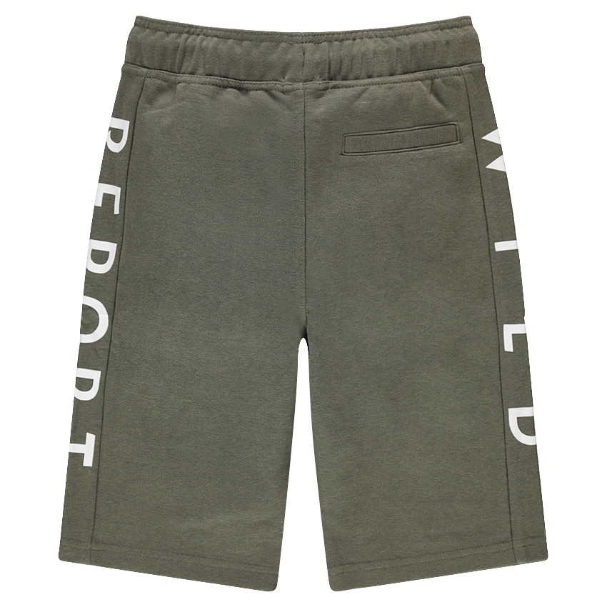 Junior - Bermuda en molleton avec inscriptions sur les côtés 