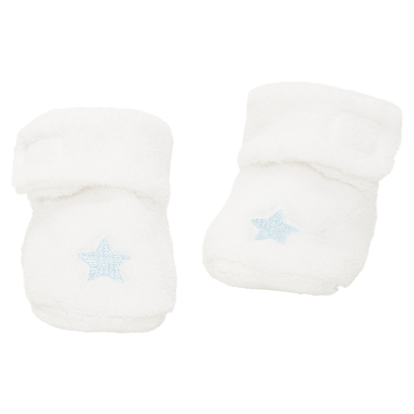 Chaussons en sherpa avec étoile brodée 