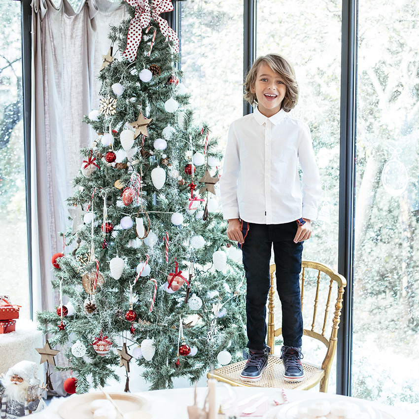 Chemise manches longues blanche unie 