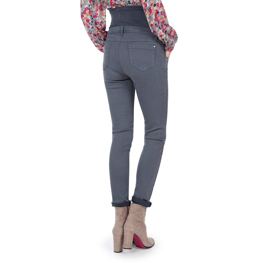 Pantalon de grossesse avec bandeau jersey intégré 