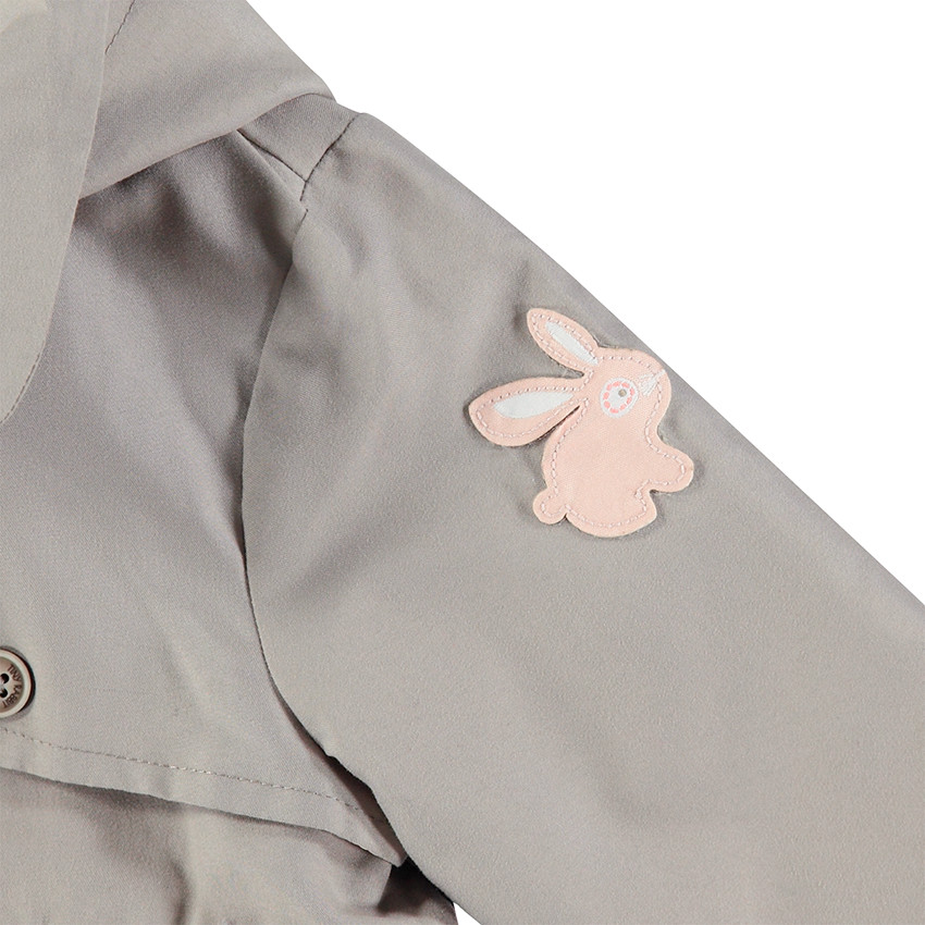 Trench taupe volanté doublé sherpa 