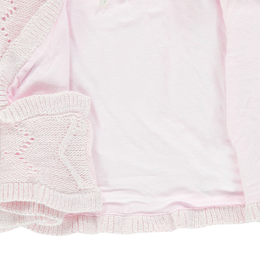 Gilet en crochet doublé jersey 