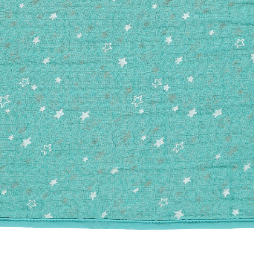 Couverture imprimée étoiles en tétra 80 x 80cm 