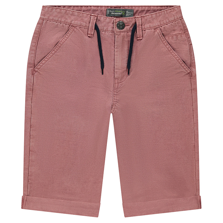 Junior - Bermuda en twill surteint avec 