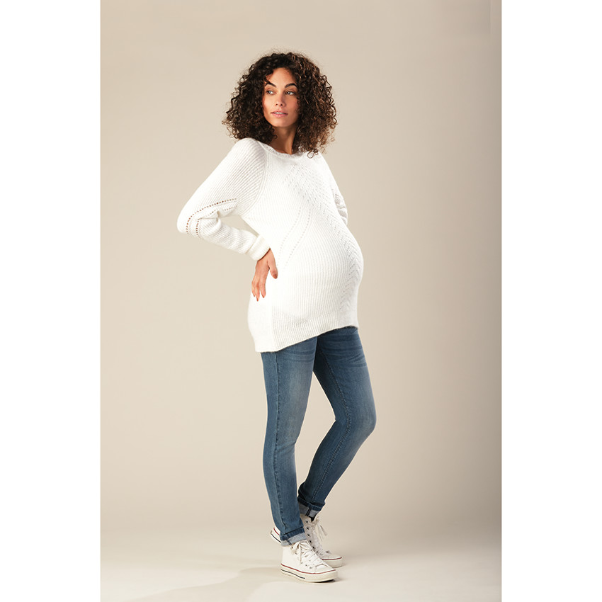 Pull de grossesse en tricot 