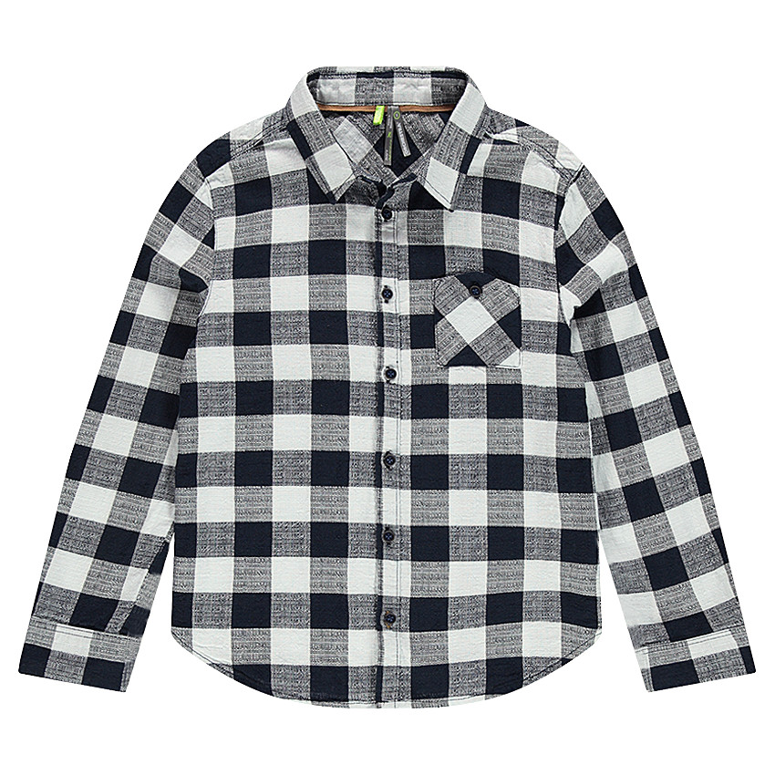 Junior - Chemise manches longues à carreaux 