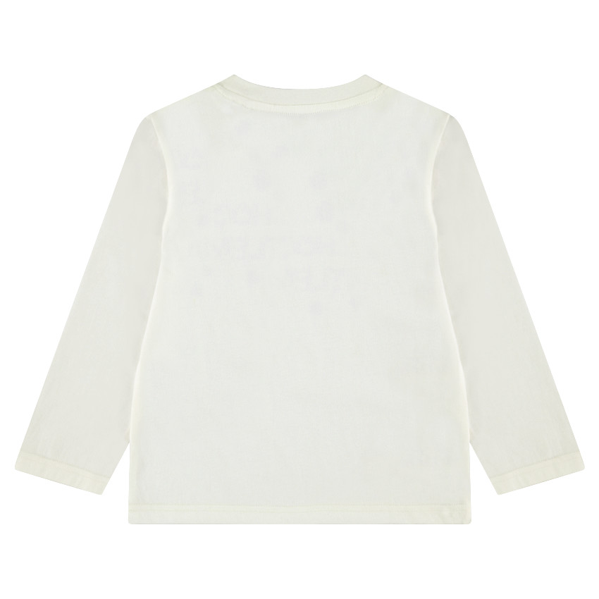 Tee-shirt manches longues en jersey avec message printé 