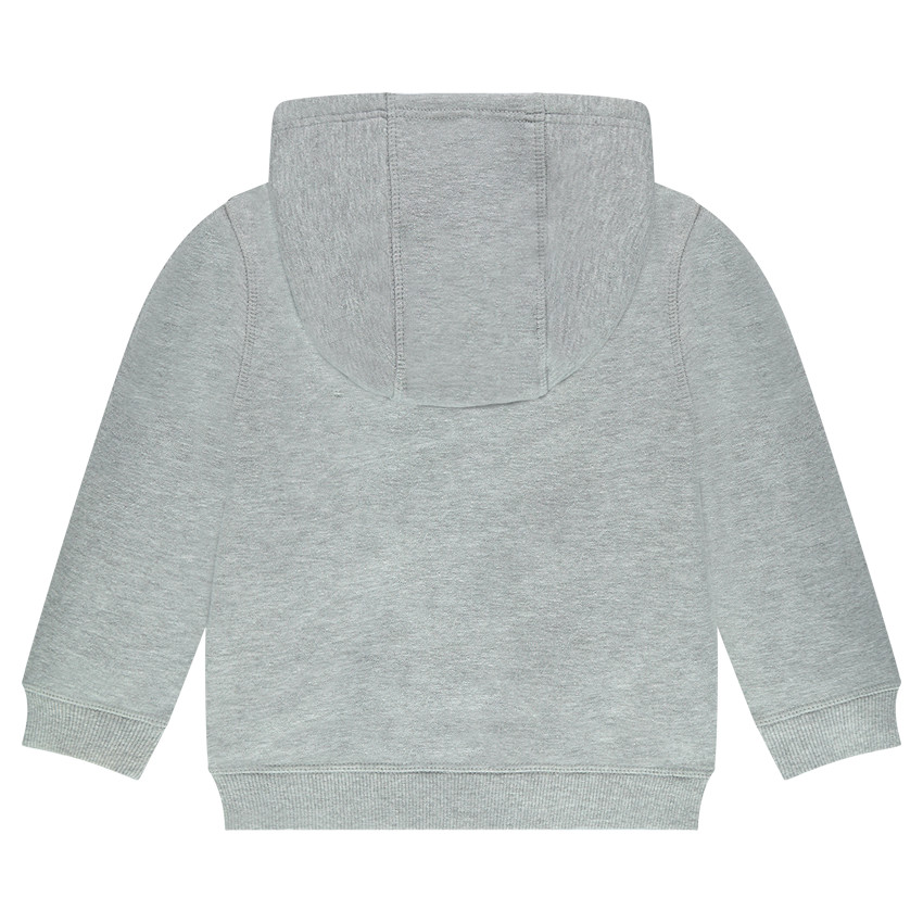 Gilet à capuche en molleton slub 
