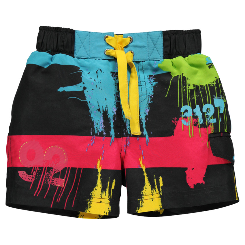 Bermuda de bain avec print effet graffiti  