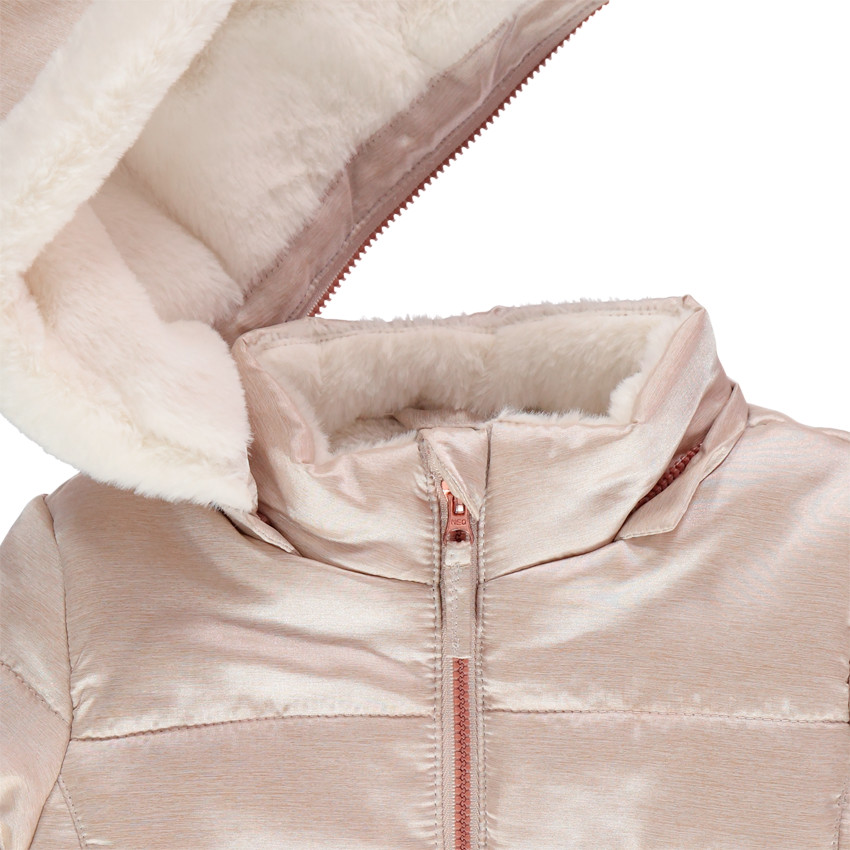 Doudoune matelassée doublée sherpa à capuche amovible 