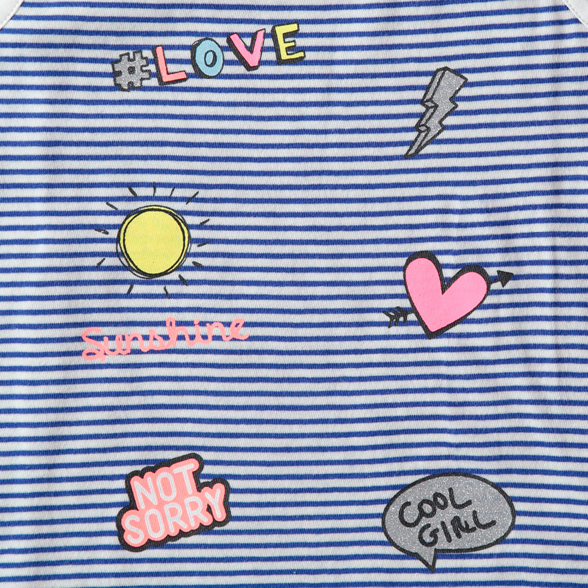 Junior - Débardeur à rayures all-over et symboles printés 