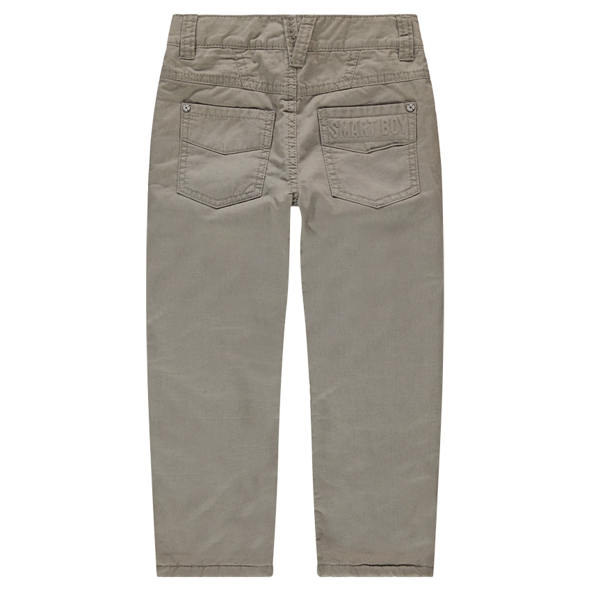Pantalon en twill uni doublé micropolaire 