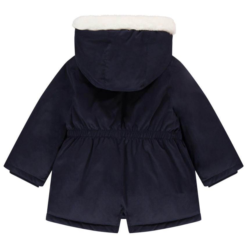 Parka 2 en 1 doublée sherpa à poches 