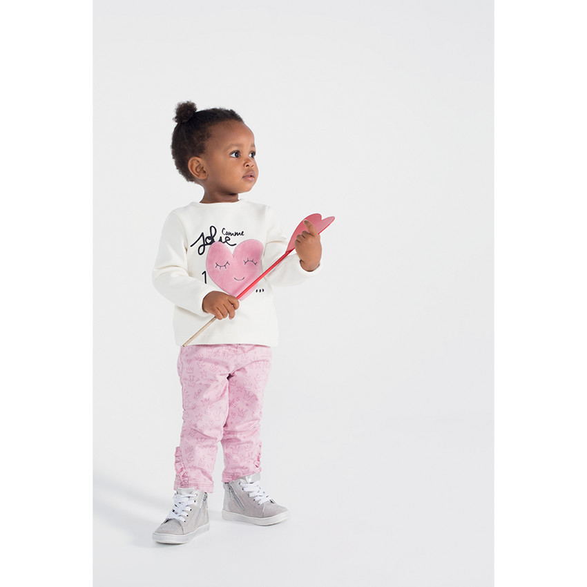 Sweat en molleton doublé sherpa avec motif fantaisie en sherpa 