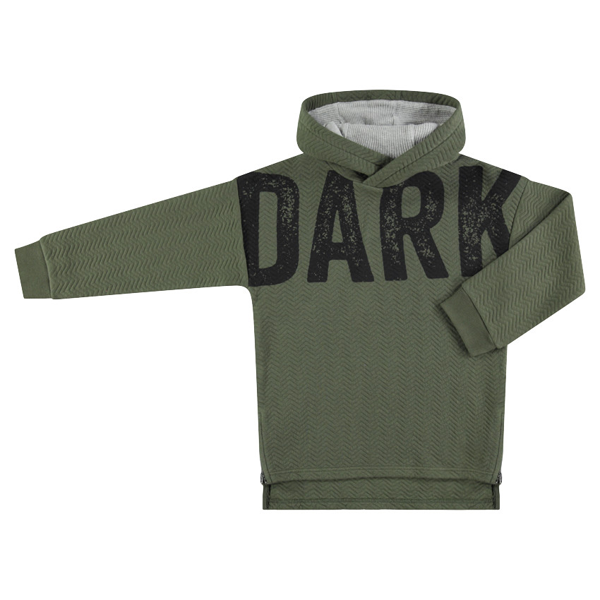 Junior - Sweat à capuche en molleton fantaisie avec texte printé 