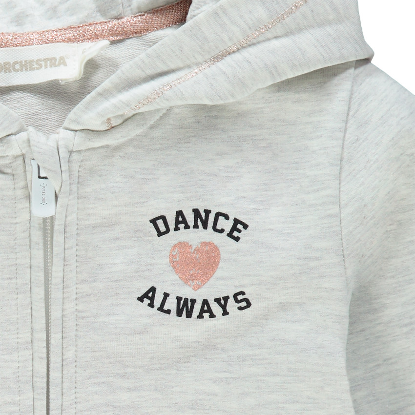 Gilet à capuche en molleton à imprimé fantaisie 