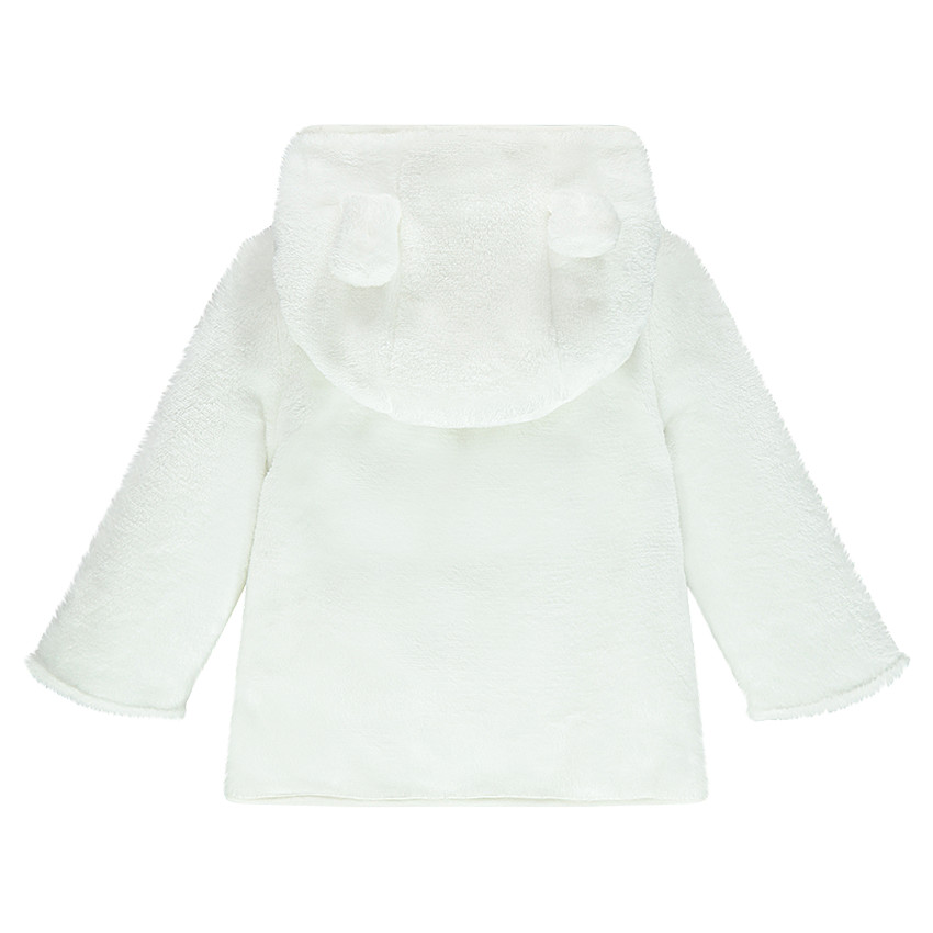 Veste en sherpa à capuche avec oreilles 3D 