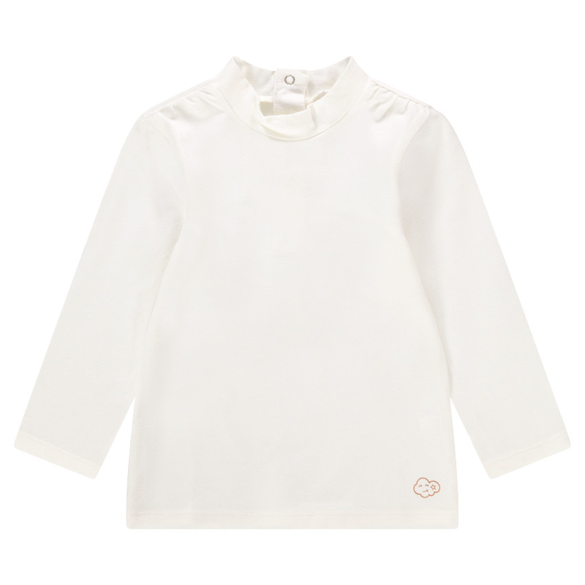 Sous-pull manches longues col cheminée avec motif printé 