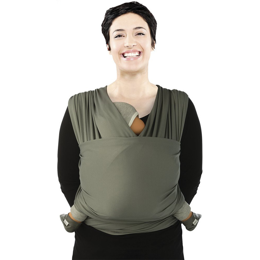 Porte-bébé tricot Slen cool - Moon mist grey 