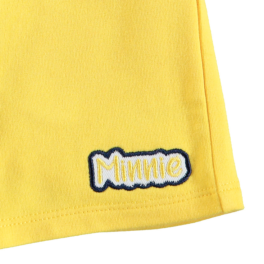 Ensemble avec débardeur print Minnie esprit ethnique et short jaune 