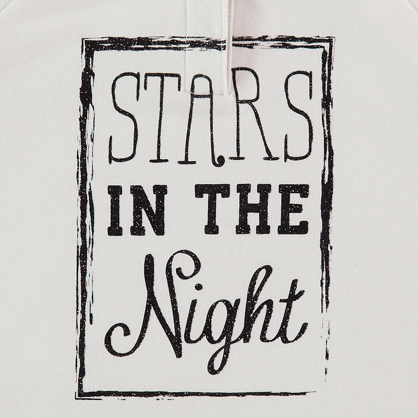 Jogging en molleton avec sweat à capuche printé et pantalon en molleton chiné 