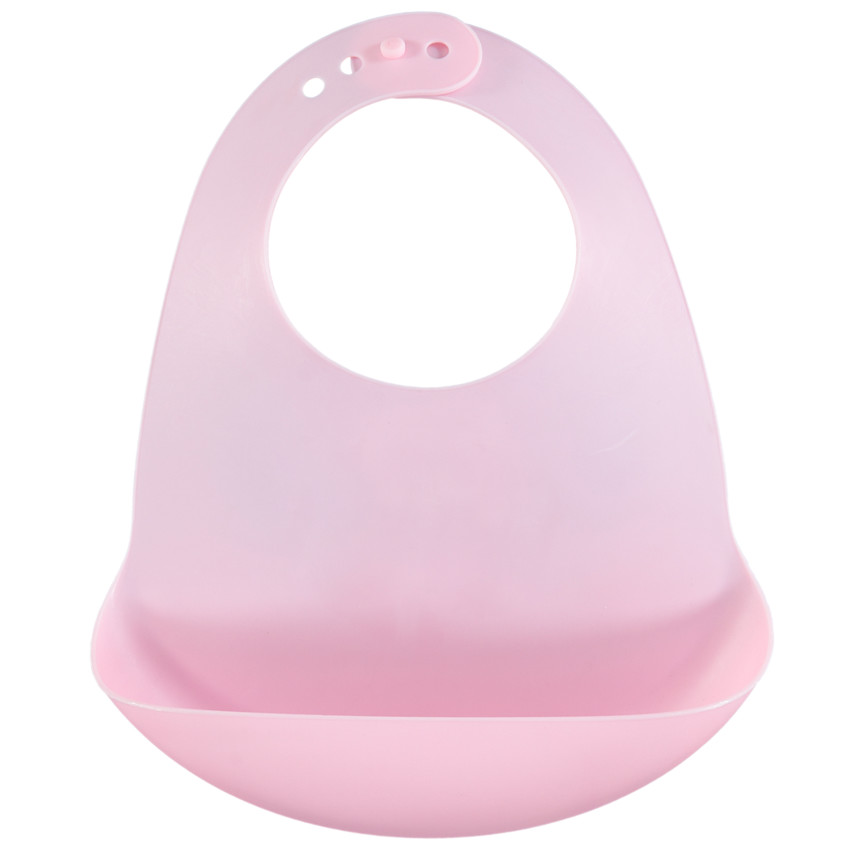 Bavoir rigide ramasse miettes - Rose 