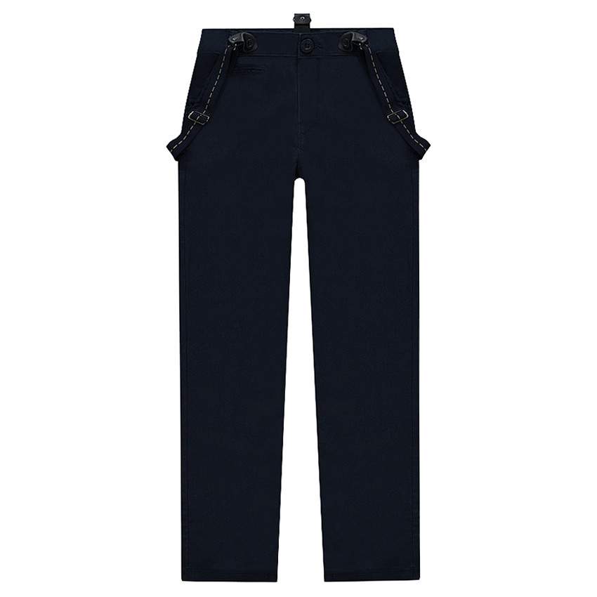 Junior - Pantalon en twill avec bretelles réglables amovibles 