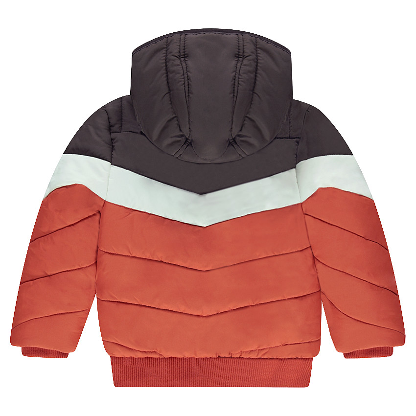 Doudoune matelassée tricolore avec doublure micropolaire 