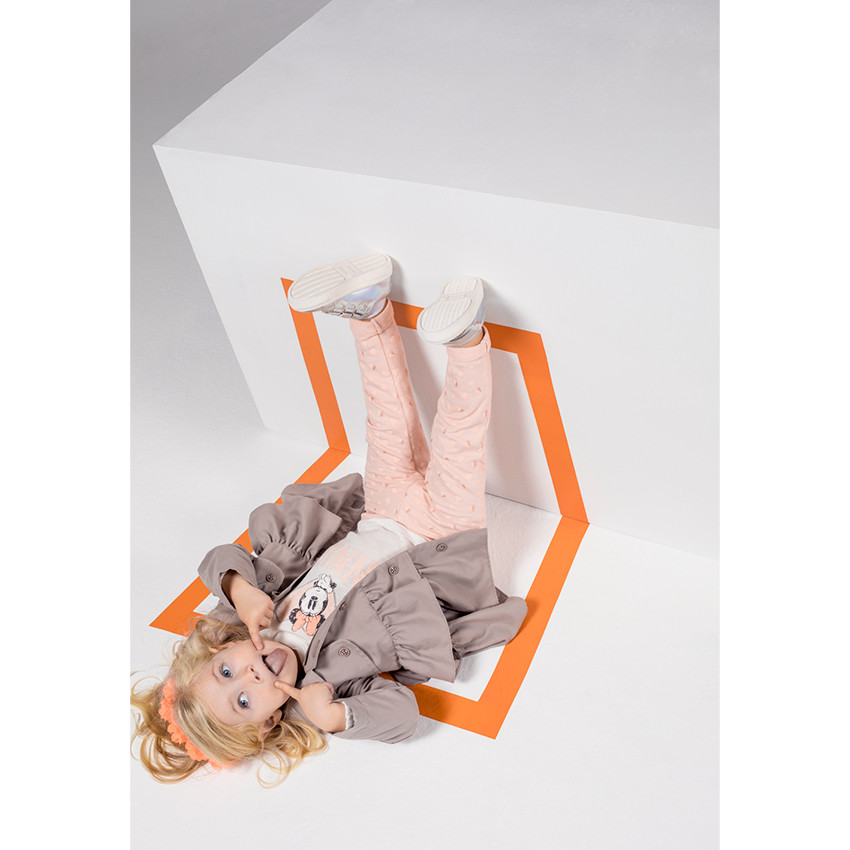 Trench taupe volanté doublé sherpa 