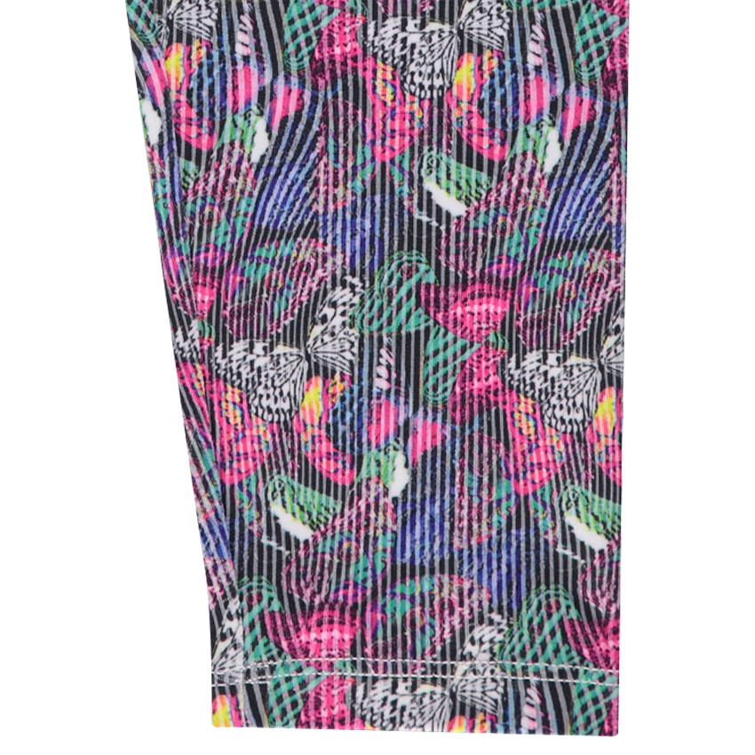 Legging court de sport imprimé papillons 