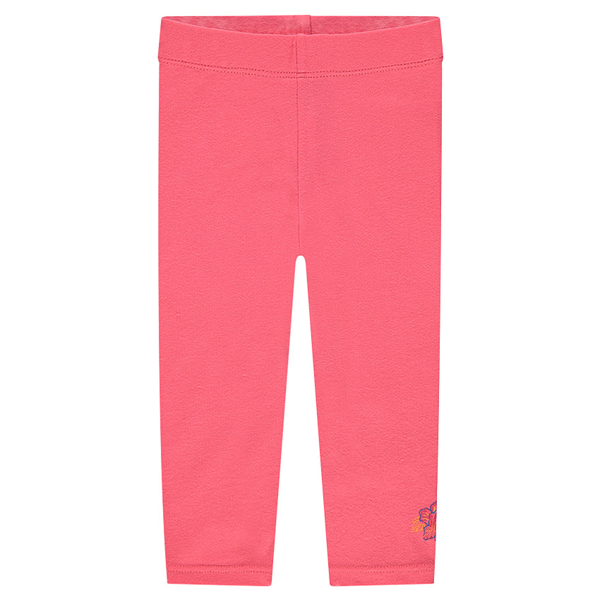 Legging en jersey avec fleur printée 